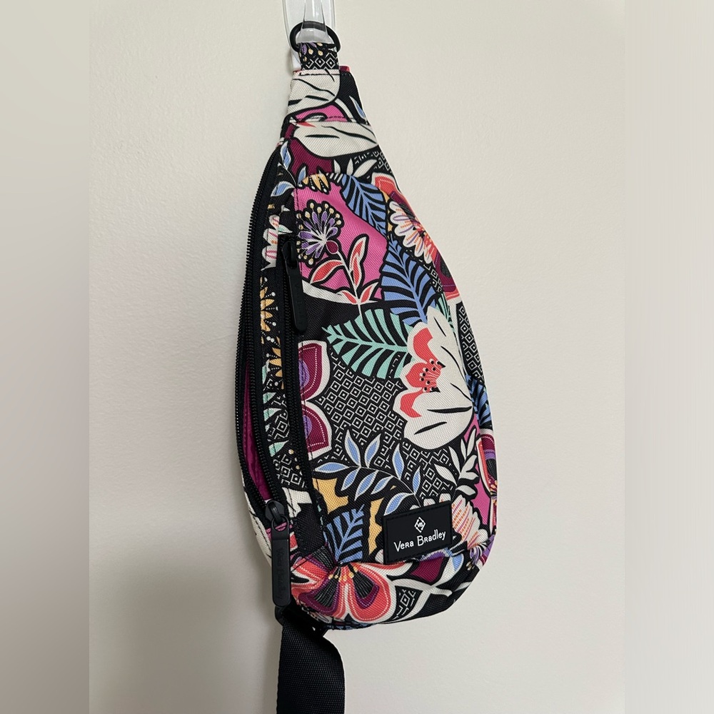 NWOT. Vera Bradley Recycled Sling Backpack.
